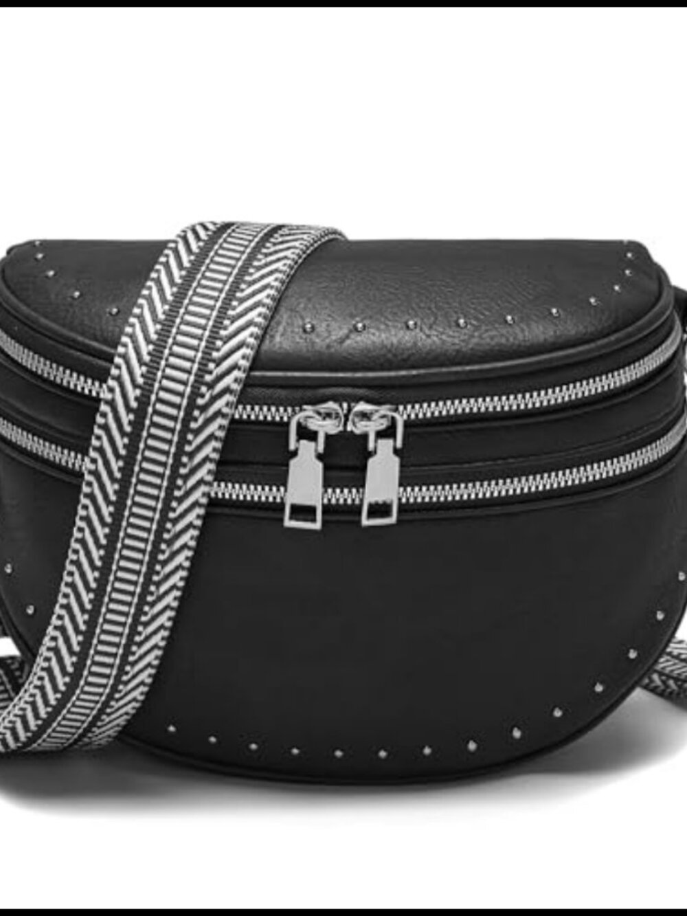 Vegan Leather Crossbody Bum Bag Fanny Pack with 4 Card Slots